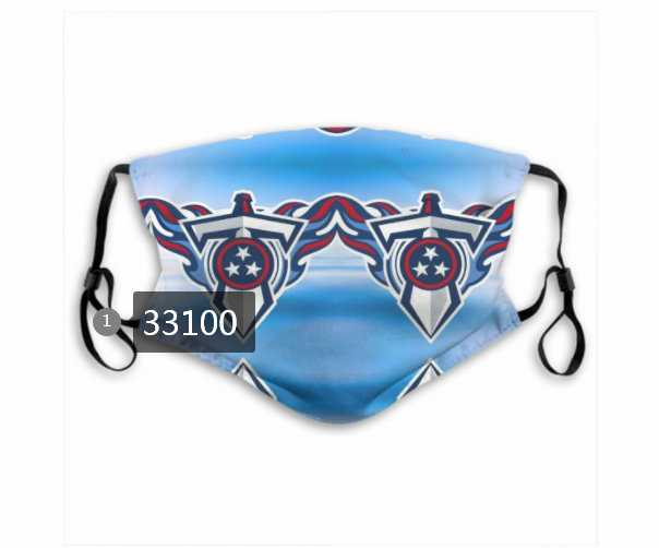 New 2021 NFL Tennessee Titans #10 Dust mask with filter->nfl dust mask->Sports Accessory